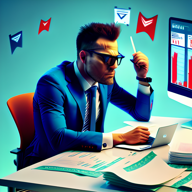 professional day trader sitting at a desk with multiple computer screens