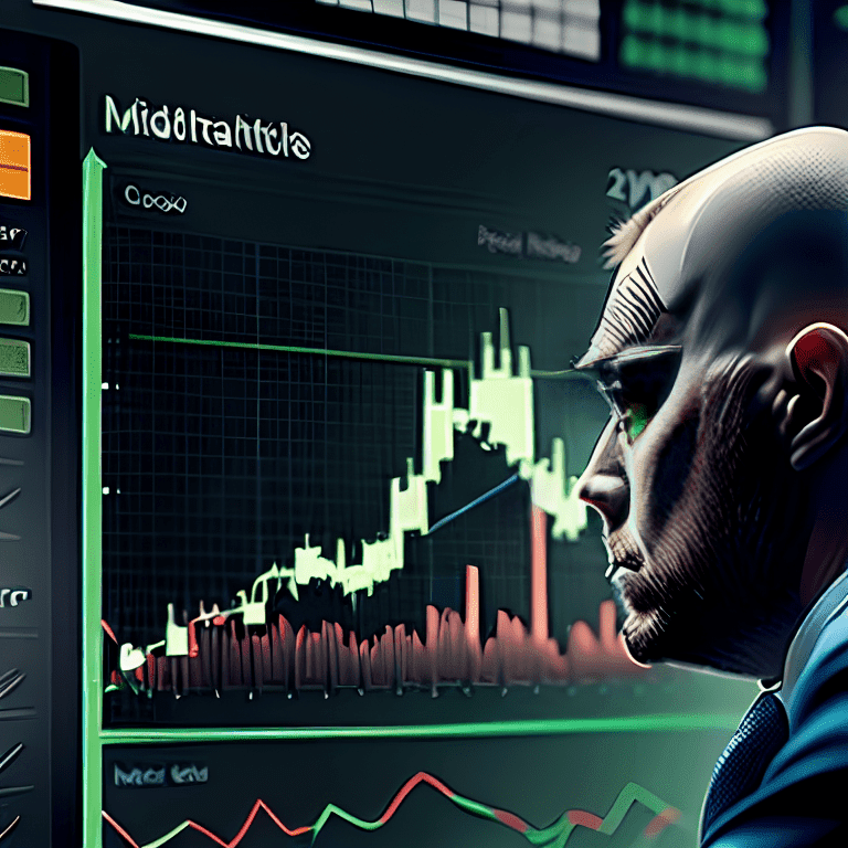 trader swiftly analyzing stock charts and candlestick patterns