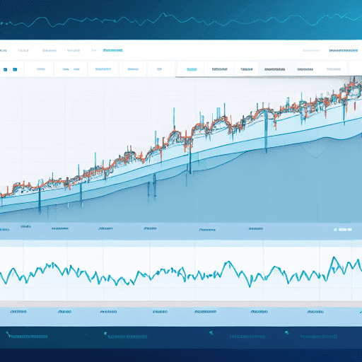 candlestick chart with various cryptocurrencies as a powerful day trading tool