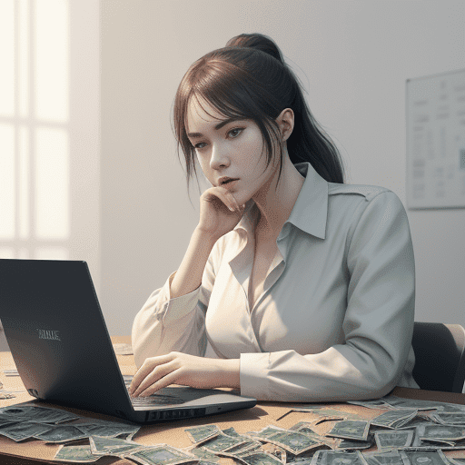 person sitting at a desk with a laptop