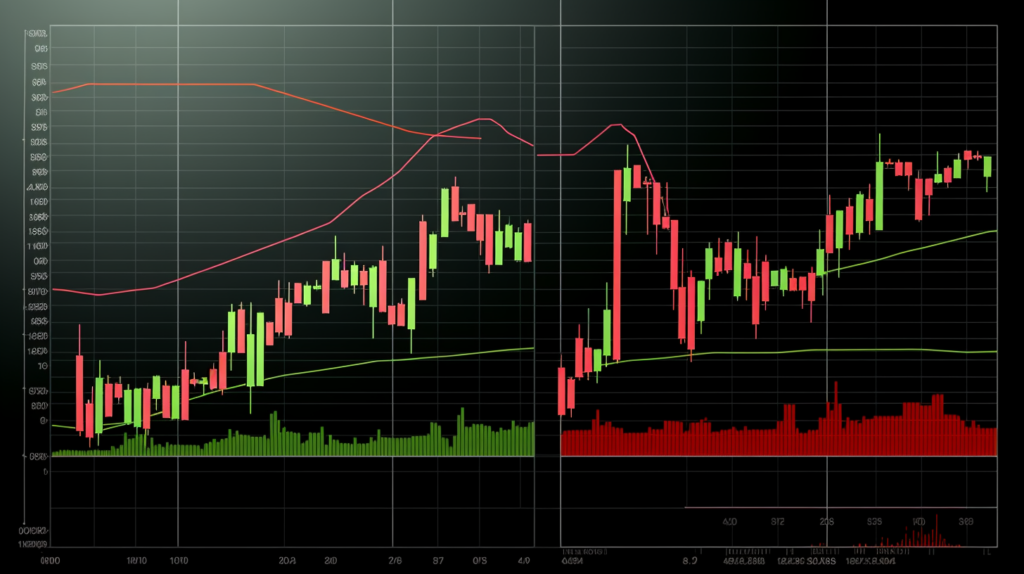 Compared images of Double Doji bullish and Double Doji Bearish trends