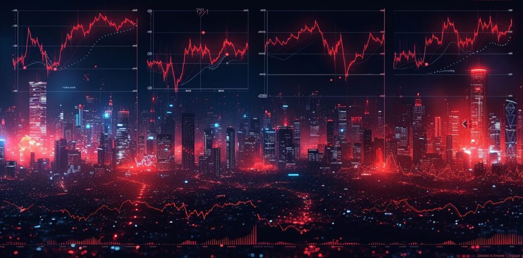 Color-coded stock chart, TTM Squeeze points, trading strategies